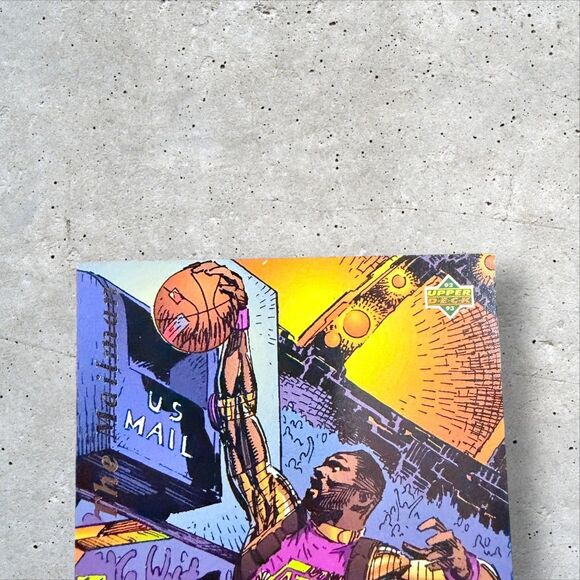 1992-93 Upper Deck Fanimation #508 Karl Malone The Mailman Utah Jazz NBA Card - Picture 5 of 6